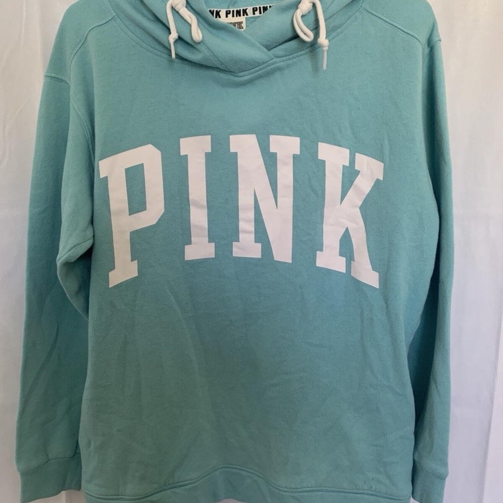 PINK Victoria's Secret Women's Teal Hoodie